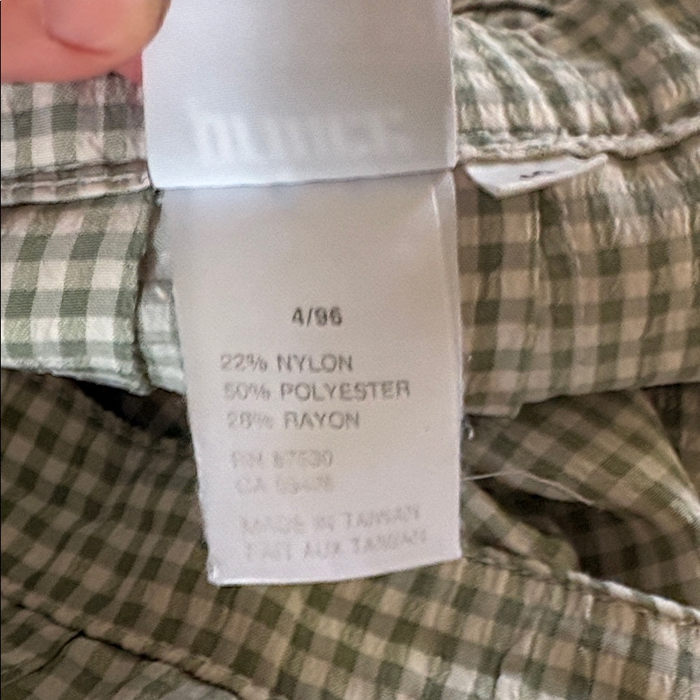 Vintage prince green gingham tennis skirt - Picture 6 of 7